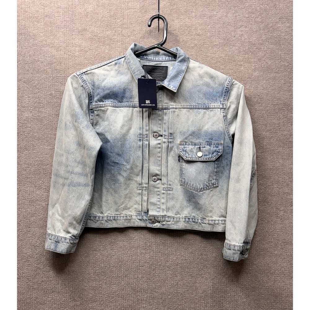 Levis Jacket Mens Small Blue Made In Japan Denim Trucker Bomber‎ Type 1